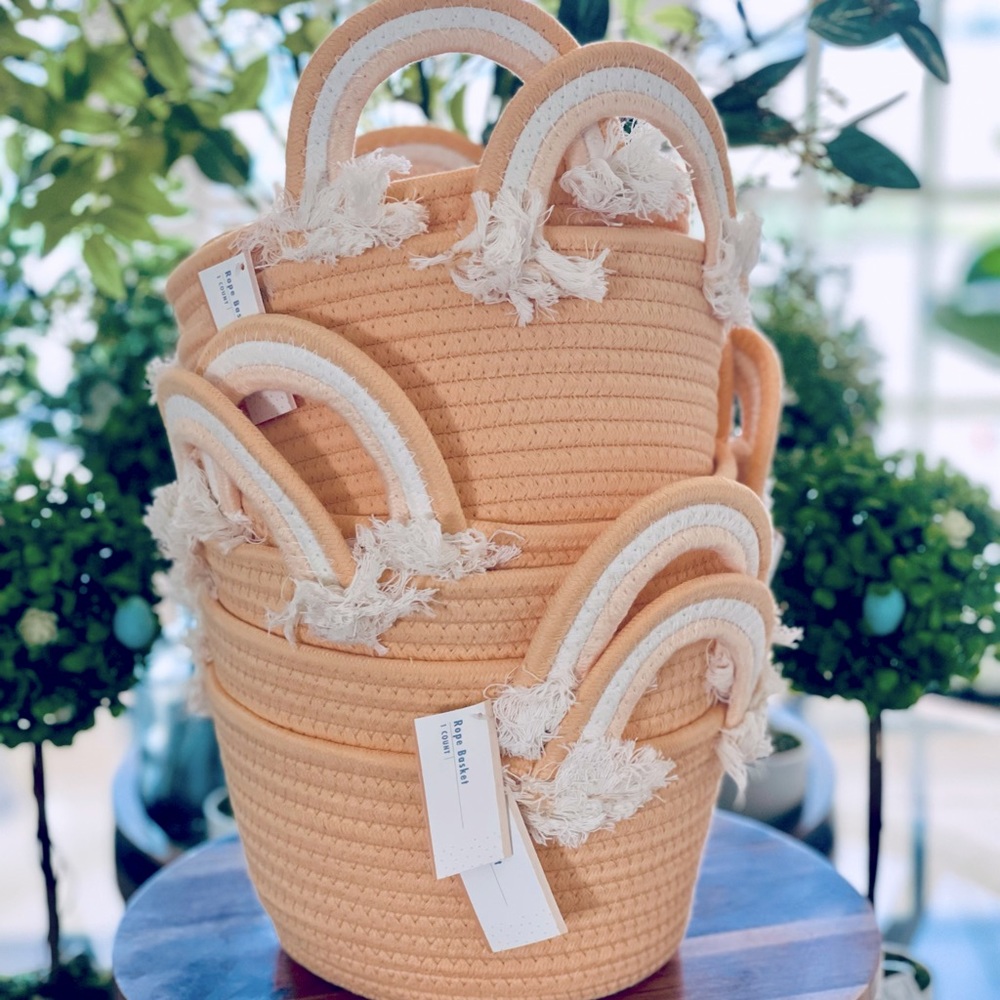HP NEW Set of 2- Target Rainbow Rope Baskets - Picture 14 of 14